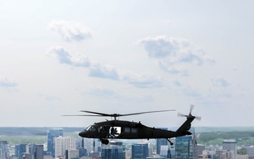 1-230th Assault Helicopter Battalion conducts flyover