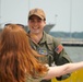 USS Gettysburg (CG 64) berths at Naval Weapons Station Yorktown after deployment