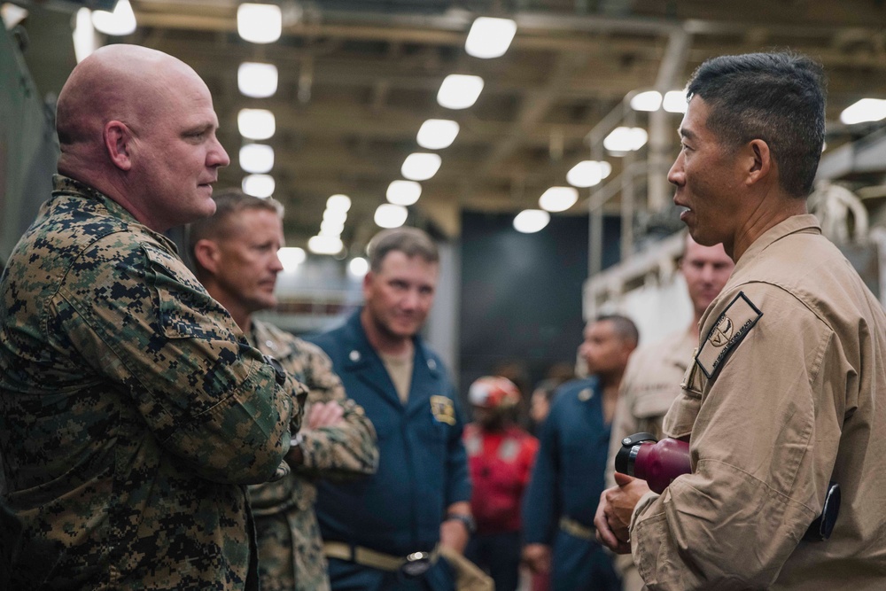 QUART: Leaders Visit Marines, Sailors Aboard Harpers Ferry