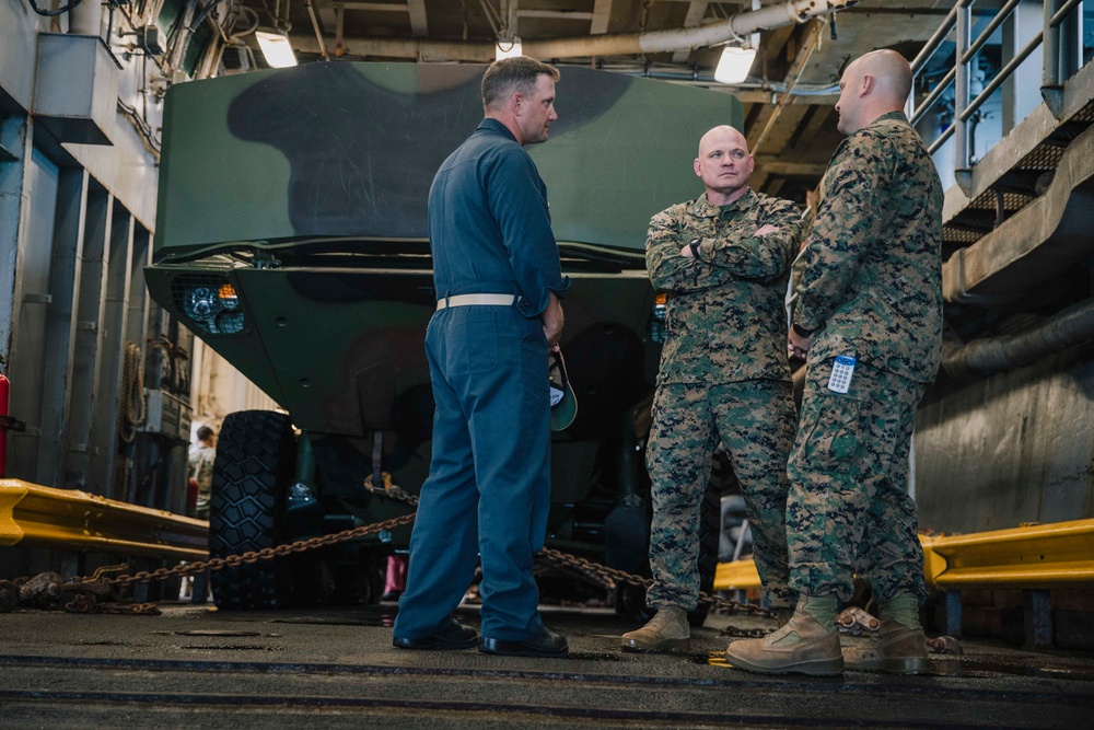 QUART: Leaders Visit Marines, Sailors Aboard Harpers Ferry