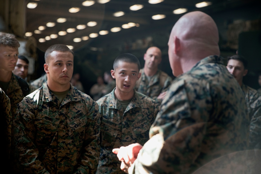 QUART: Leaders Visit Marines, Sailors Aboard Harpers Ferry