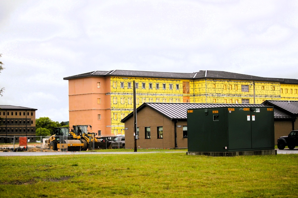 May 2025 barracks construction operations for East Barracks Project at Fort McCoy