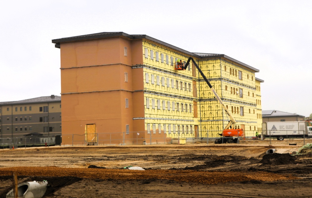May 2025 barracks construction operations for East Barracks Project at Fort McCoy