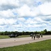 Soldiers with 13th Battalion, 100th Regiment hold slingload training at McCoy, Wisconsin National Guard Black Hawks, crews assist