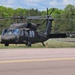 Soldiers with 13th Battalion, 100th Regiment hold slingload training at McCoy, Wisconsin National Guard Black Hawks, crews assist