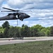 Soldiers with 13th Battalion, 100th Regiment hold slingload training at McCoy, Wisconsin National Guard Black Hawks, crews assist