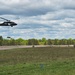 Soldiers with 13th Battalion, 100th Regiment hold slingload training at McCoy, Wisconsin National Guard Black Hawks, crews assist