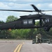 Soldiers with 13th Battalion, 100th Regiment hold slingload training at McCoy, Wisconsin National Guard Black Hawks, crews assist