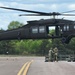 Soldiers with 13th Battalion, 100th Regiment hold slingload training at McCoy, Wisconsin National Guard Black Hawks, crews assist