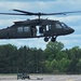 Soldiers with 13th Battalion, 100th Regiment hold slingload training at McCoy, Wisconsin National Guard Black Hawks, crews assist