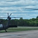 Soldiers with 13th Battalion, 100th Regiment hold slingload training at McCoy, Wisconsin National Guard Black Hawks, crews assist