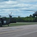 Soldiers with 13th Battalion, 100th Regiment hold slingload training at McCoy, Wisconsin National Guard Black Hawks, crews assist