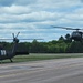 Soldiers with 13th Battalion, 100th Regiment hold slingload training at McCoy, Wisconsin National Guard Black Hawks, crews assist