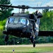 Soldiers with 13th Battalion, 100th Regiment hold slingload training at McCoy, Wisconsin National Guard Black Hawks, crews assist