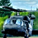 Soldiers with 13th Battalion, 100th Regiment hold slingload training at McCoy, Wisconsin National Guard Black Hawks, crews assist