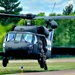 Soldiers with 13th Battalion, 100th Regiment hold slingload training at McCoy, Wisconsin National Guard Black Hawks, crews assist