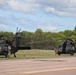 Soldiers with 13th Battalion, 100th Regiment hold slingload training at McCoy, Wisconsin National Guard Black Hawks, crews assist