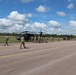 Soldiers with 13th Battalion, 100th Regiment hold slingload training at McCoy, Wisconsin National Guard Black Hawks, crews assist