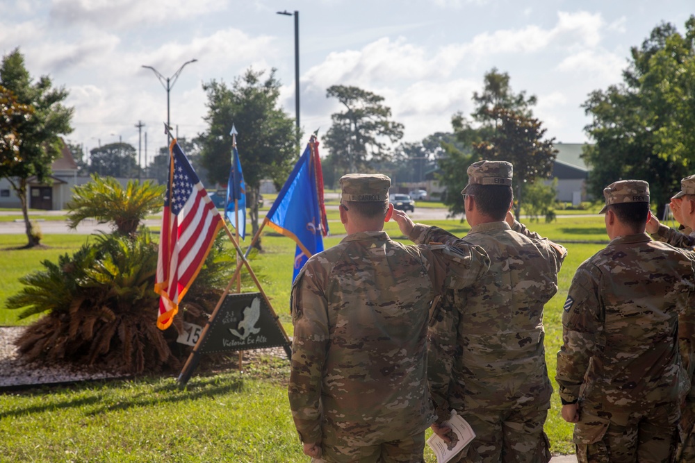 Alpha Company &quot;Storm&quot;, 2-3 GSAB, Color Casing ceremony