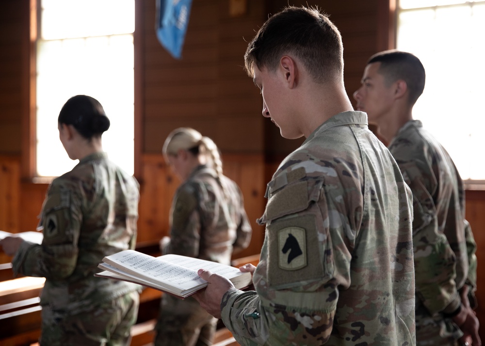 Kentucky National Guardsman baptized during Cyber Shield Exercise 2025