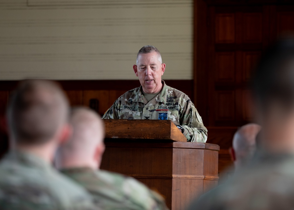 Kentucky National Guardsman baptized during Cyber Shield Exercise 2025