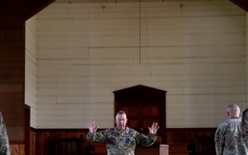 Kentucky National Guardsman baptized during Cyber Shield Exercise 2025