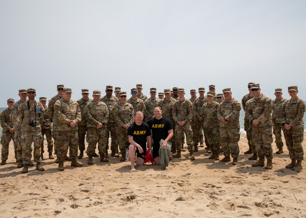 Kentucky National Guardsman baptized during Cyber Shield Exercise 2025