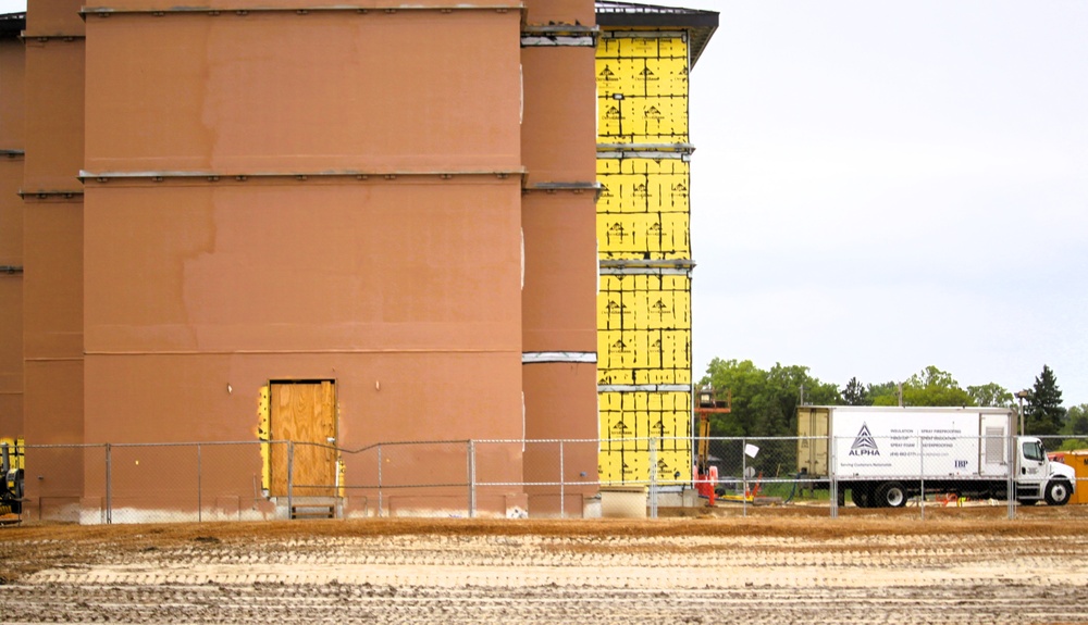 Fort McCoy's East Barracks Project reaches 45 percent complete as June 2025 begins