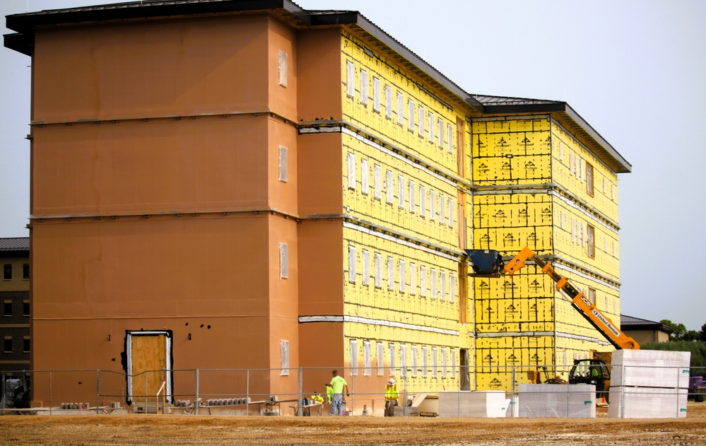 Fort McCoy's East Barracks Project reaches 45 percent complete as June 2025 begins