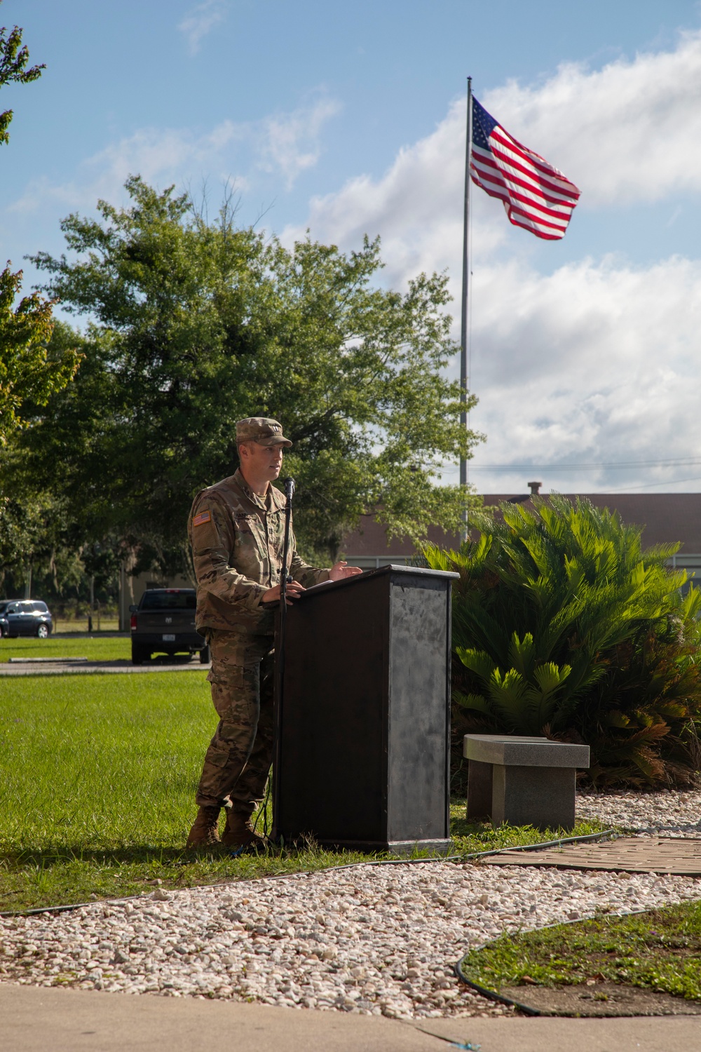 Alpha Company &quot;Storm&quot;, 2-3 GSAB, Color Casing ceremony