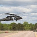 Soldiers with 13th Battalion, 100th Regiment hold slingload training at McCoy, Wisconsin National Guard Black Hawks, crews assist