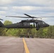 Soldiers with 13th Battalion, 100th Regiment hold slingload training at McCoy, Wisconsin National Guard Black Hawks, crews assist