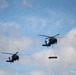 Soldiers with 13th Battalion, 100th Regiment hold slingload training at McCoy, Wisconsin National Guard Black Hawks, crews assist