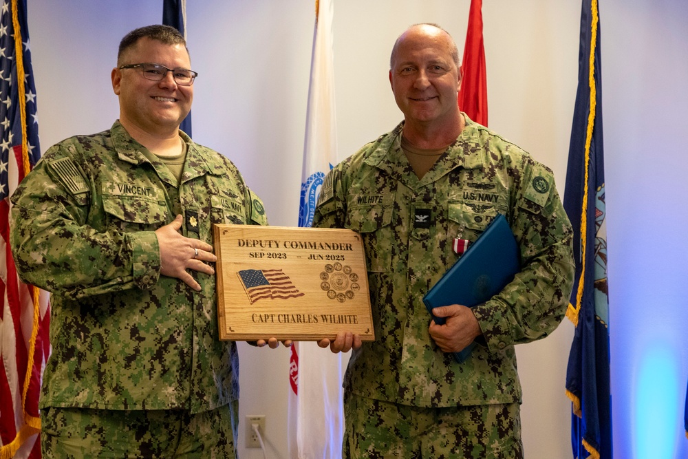Navy and Marine Corps Force Health Protection Command Hosts an Award ceremony for Deputy Commander Capt. Charles Wilhite