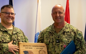 Navy and Marine Corps Force Health Protection Command Hosts an Award ceremony for Deputy Commander Capt. Charles Wilhite