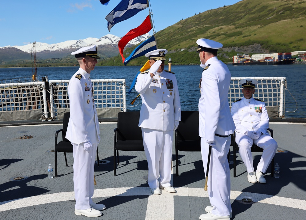 Coast Guard Cutter Alex Haley holds change of command ceremony