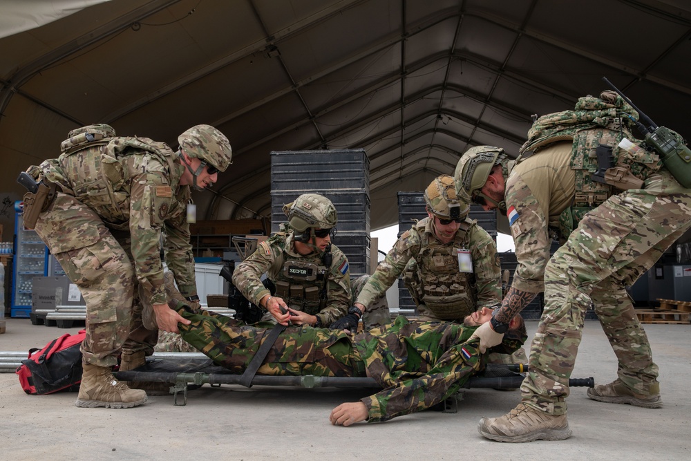 Task Force Lion and Odin Conduct MEDEVAC Exercise