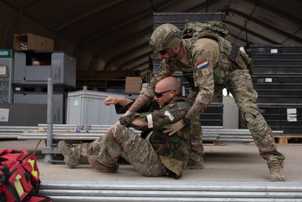 Task Force Lion and Odin Conduct MEDEVAC Exercise