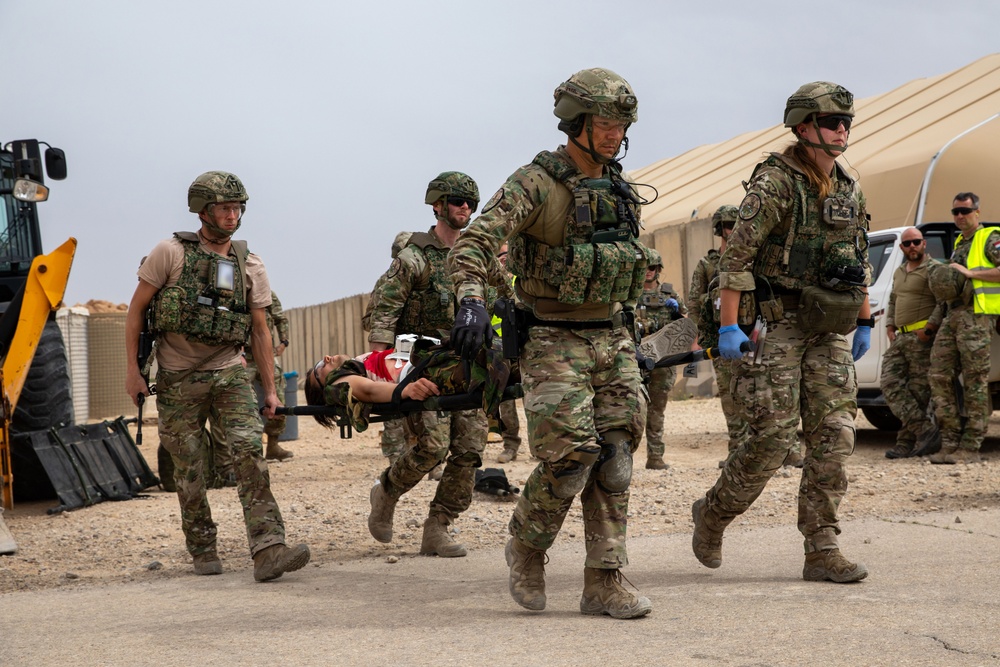 Task Force Lion and Odin Conduct MEDEVAC Exercise