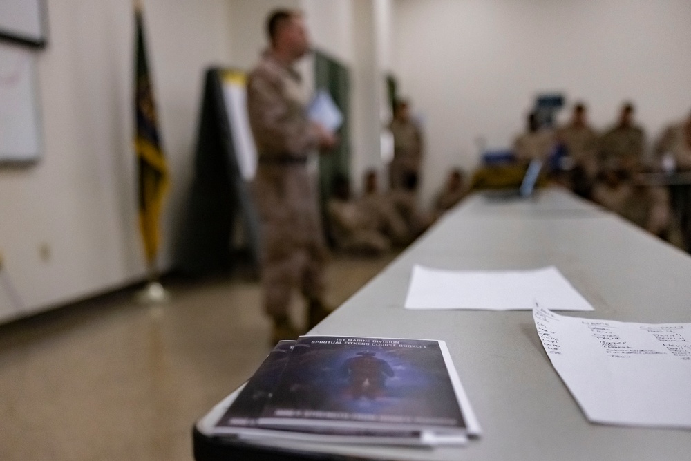 1st CEB chaplain speaks about spiritual fitness during deployment