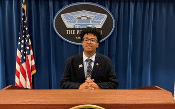 USAG Rheinland-Pfalz teen represents military youth at the Pentagon