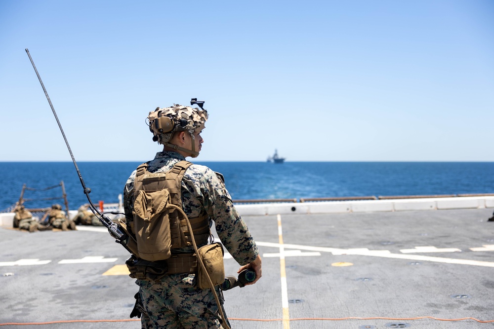 USS San Antonio Conducts Simulated Strait Transit