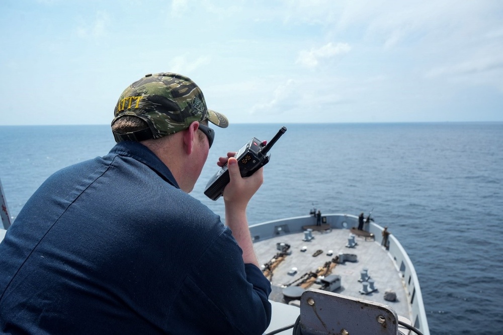 USS San Antonio Conducts Simulated Strait Transit