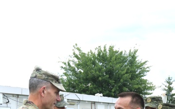 Kosovo Minister of Defense meets with 28th Infantry Division General
