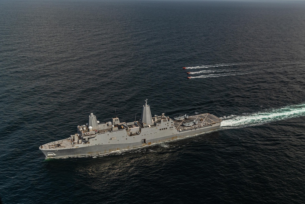 22nd MEU | Defense of the Amphibious Task Force for IWO ARG Simulated Strait Transit