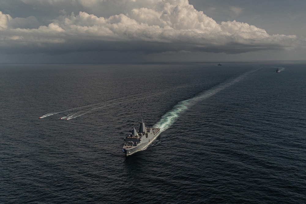 22nd MEU | Defense of the Amphibious Task Force for IWO ARG Simulated Strait Transit