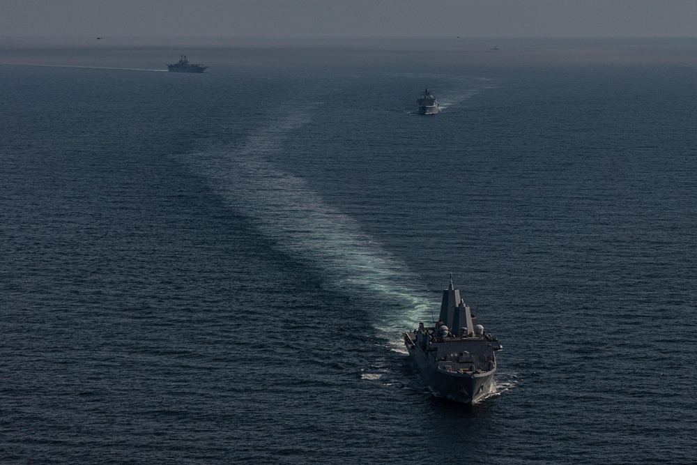 22nd MEU | Defense of the Amphibious Task Force for IWO ARG Simulated Strait Transit
