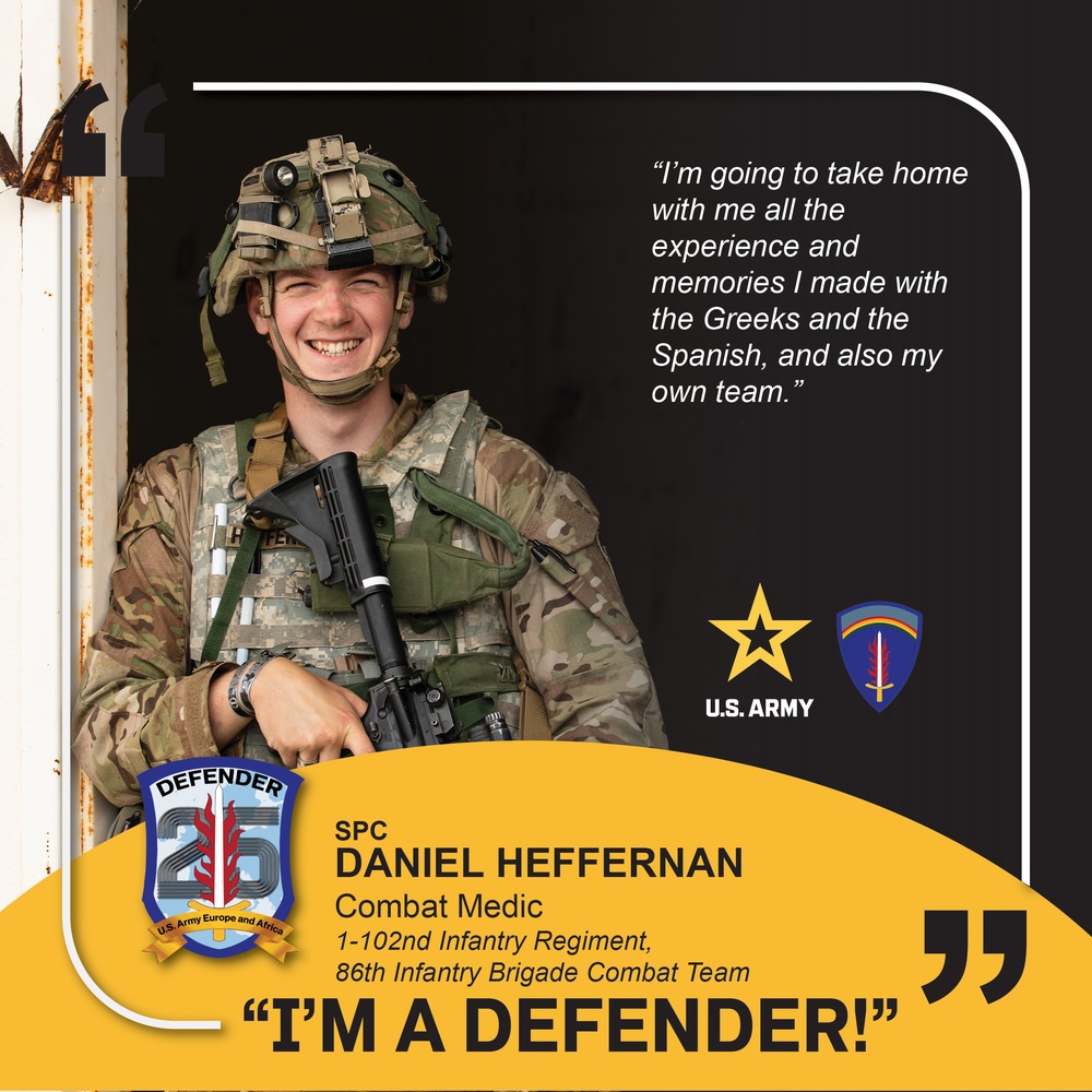 1-102nd Infantry Regiment &quot;I'M A DEFENDER&quot; - SPC Daniel Heffernan