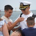 USS Gettysburg (CG 64) berths at Naval Weapons Station Yorktown after deployment