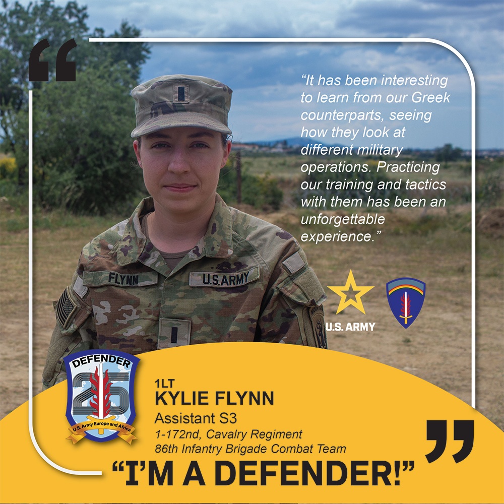 1-172nd Cavalry Regiment &quot;I'M A DEFENDER&quot; - 1st Lt. Kylie Flynn